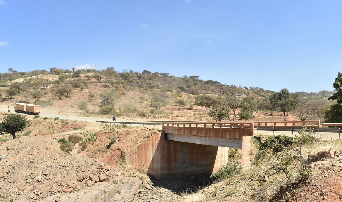 Bridge major repair works along Losinyai Njoro regional Road.